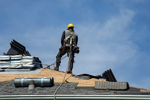 Professional Flat Roof Repair technician working in Stuart, VA